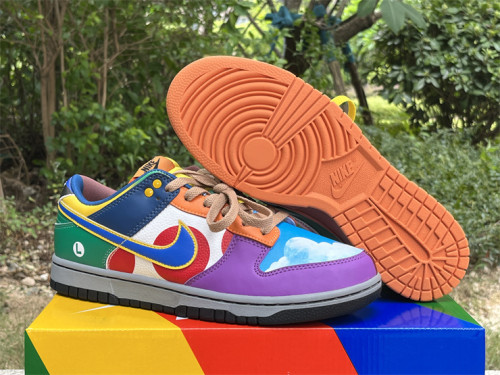 Authentic Nike SB Dunk Low White/Chocolate Roma Green