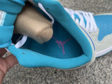 Authentic Air Jordan 1 Low Grey/Purple/Blue