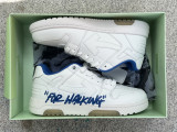 Authentic OFF-WHITE Out Of Office Walking White/Blue