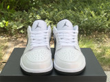 Authentic Air Jordan 1 Low White/Black