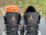 Authentic Air Jordan 1 Low “Light Graphite/Vivid Orange”