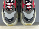 Authentic Balenciaga Triple s Mule Grey/Red