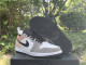 Authentic Air Jordan 1 Low Black/Light grey/Orange