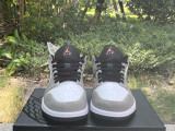 Authentic Air Jordan 1 Low Black/Light grey/Orange