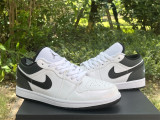 Authentic Air Jordan 1 Low White/Black