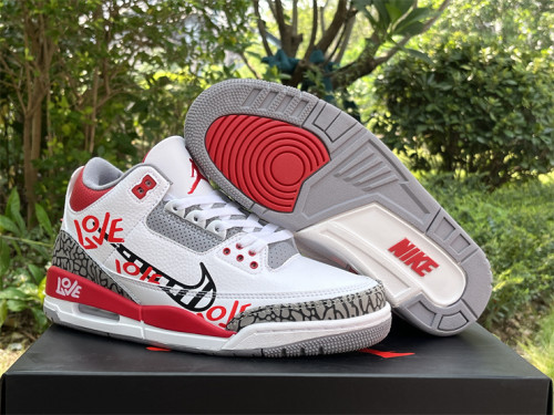 Authentic Air Jordan 3 OG “Fire Red”DIY Love