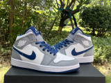 Authentic Air Jordan 1 Mid “True Blue