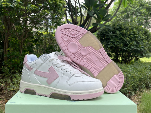 Authentic OFF-WHITE Out Of Office Walking White Pink