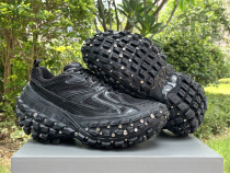 Authentic Balenciaga Triple s Clear Sole Black