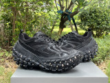 Authentic Balenciaga Triple s Clear Sole Black