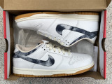 Authentic Nike SB Dunk Low White/Black/Red