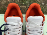 Authentic OFF-WHITE Out Of Office Calf Leather Orange/Blue
