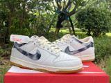 Authentic Nike SB Dunk Low White/Black/Red
