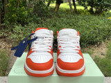 Authentic OFF-WHITE Out Of Office Calf Leather Orange/Blue