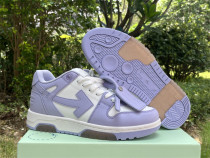 Authentic OFF-WHITE Out Of Office Calf Leather White/Purple Lilac