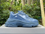 Authentic Balenciaga Triple-S Rubber Blue