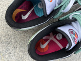 Authentic Nike Dunk Low White/Washed Teal-White
