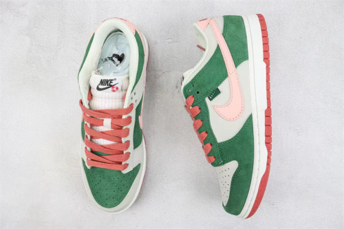 Authentic Nike SB Dunk Low Retro Green/Pink/Red