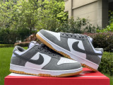 Authentic Nike SB Dunk Low White/Dark grey