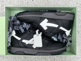 Authentic OFF-WHITE Out Of Office Calf Leather White Black