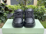 Authentic OFF-WHITE Out Of Office Calf Leather Black