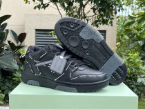 Authentic OFF-WHITE Out Of Office Calf Leather Black