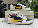 Authentic Travis Scott x Air Jordan 1  Yellow/Inverted HOOK