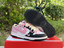 Authentic Nike SB Dunk Low White/Pink/Black