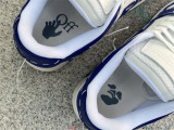 Authentic OFF-WHITE Out Of Office Calf Leather White Blue