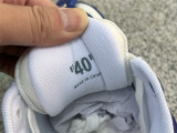 Authentic OFF-WHITE Out Of Office Calf Leather White Blue