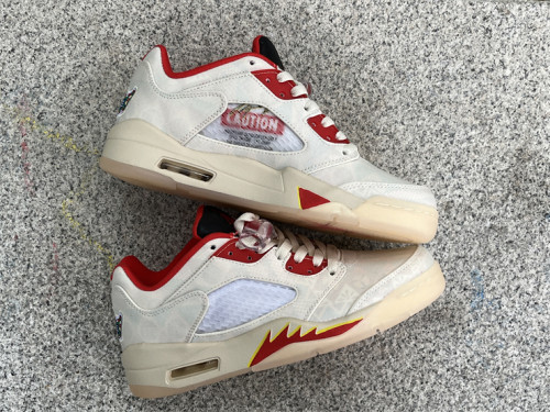 Authentic Air Jordan 5 Low “CNY” White Red
