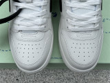 Authentic OFF-WHITE Out Of Office Calf Leather White Black