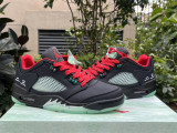 Authentic Air Jordan 5 Low “CNY” Black Red
