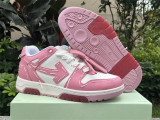 Authentic OFF-WHITE Out Of Office Calf Leather Pink