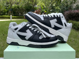 Authentic OFF-WHITE Out Of Office Calf Leather White Black Grey