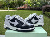 Authentic OFF-WHITE Out Of Office Calf Leather White Black Grey