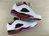 Authentic Air Jordan 5 Low “Fire Red”