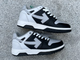 Authentic OFF-WHITE Out Of Office Calf Leather White Black Grey