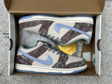 Authentic Crenshaw Skate Club x Nike SB Dunk Low Off White/Purple Blue
