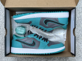 Authentic Air Jordan 1 Low Golf Charcoal Jade