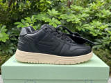 Authentic OFF-WHITE Out Of Office Calf Leather Black