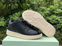 Authentic OFF-WHITE Out Of Office Calf Leather Black