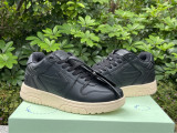 Authentic OFF-WHITE Out Of Office Calf Leather Black