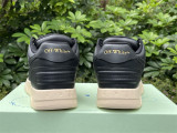 Authentic OFF-WHITE Out Of Office Calf Leather Black