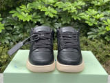 Authentic OFF-WHITE Out Of Office Calf Leather Black