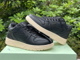 Authentic OFF-WHITE Out Of Office Calf Leather Black