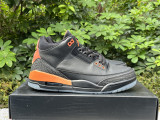 Authentic J Balvin x Air Jordan 3 Black/Orange