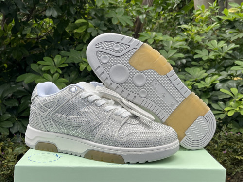 Authentic OFF-WHITE Out Of Office Strass White