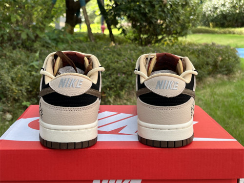 Authentic Nike SB Dunk Low Beige/Black/Brown