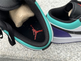 Authentic Air Jordan 1 Low Purple /Black